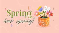 Spring Flower Pot Animation