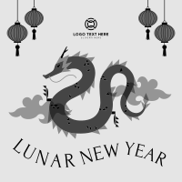 New Year of the Dragon Instagram Post Design