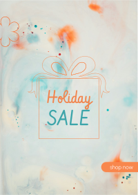 Holiday Sale Orange Flyer Design