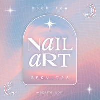 Girly Cosmic Nail Salon Instagram Post