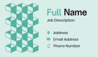 Modern Business Isometric Business Card