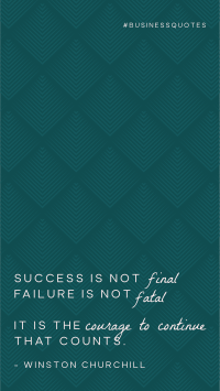 Success Isn't Final Instagram Story