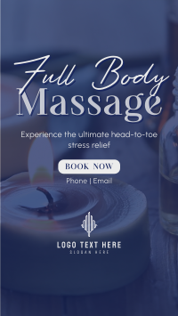 Full Body Massage Instagram Story