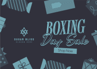 Boxing Sale Postcard