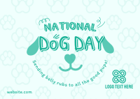 National Dog Day Postcard