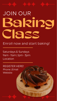 Bake Class Register Instagram Story Design