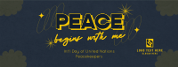 United Nations Peace Begins Facebook Cover Image Preview