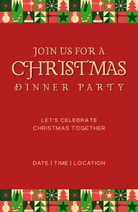 Modern Christmas Invitation