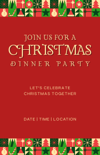 Modern Christmas Invitation Image Preview