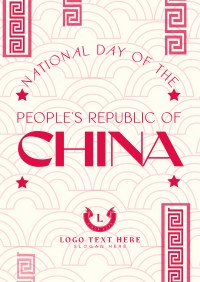 Simple National Day China Flyer