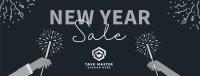 Cheers To New Year Sale Facebook Cover Image Preview