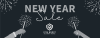 Cheers To New Year Sale Facebook Cover Image Preview