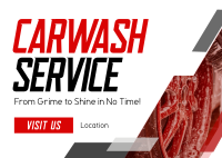 Expert Carwash Service Postcard