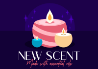 New Scent Launch Postcard Design