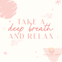 Take a deep breath Instagram Post Design