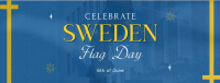 Commemorative Sweden Flag Day Facebook Cover Design