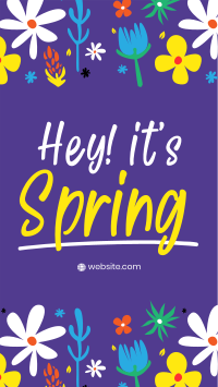 Hey It's Spring Facebook Story