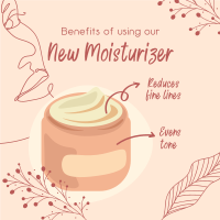 New Moisturizer Benefits Instagram Post