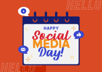 Social Media Celebration Postcard