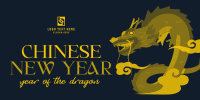 New Year Dragon Twitter Post