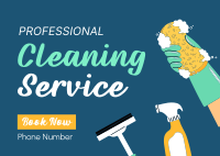 Professional Cleaner Postcard