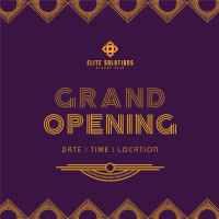 Art Deco Grand Opening Instagram Post Image Preview