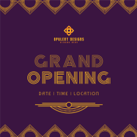 Art Deco Grand Opening Instagram Post Image Preview