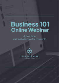 Business 101 Webinar Poster