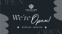 We're Open Now Animation