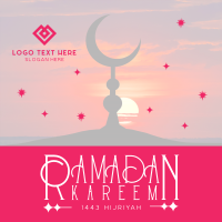 Unique Minimalist Ramadan Linkedin Post