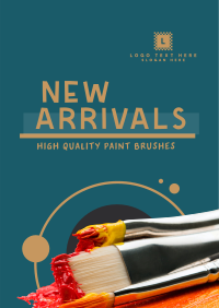 Paint Brush Arrival Poster