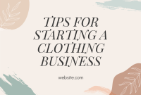 How to start a clothing business Pinterest Cover