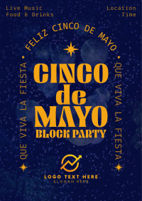 Cinco De Mayo Block Party Poster