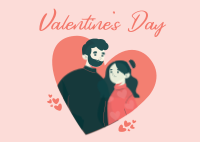 Valentine Couple Postcard