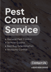 Minimalist Pest Control Poster