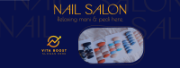 Simple Nail Salon Facebook Cover Image Preview