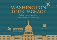 Washington Travel Package Postcard