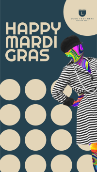 Mardi Gras Circles Facebook Story