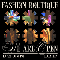 Quirky Boutique Business Hours Instagram Post