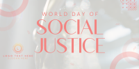 Social Justice Day Twitter Post