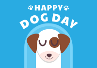 Dog Day Celebration Postcard