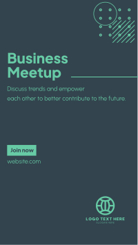 Business Meetup Facebook Story
