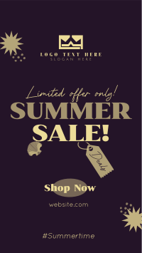 Tropical Summer Sale Facebook Story