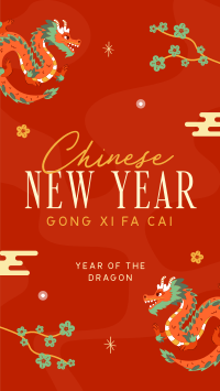 Lunar New Year Dragon Instagram Reel Design