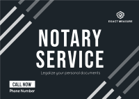 Online Notary Service Postcard