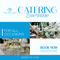 Elegant Catering Service Linkedin Post Design