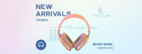 Girly Headphone Facebook Cover Image Preview