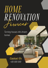 Home Makeover Service Poster Design