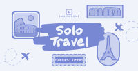 Stickers Solo Traveler Facebook Ad