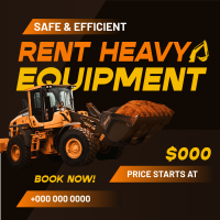 Heavy Equipment Rental Linkedin Post